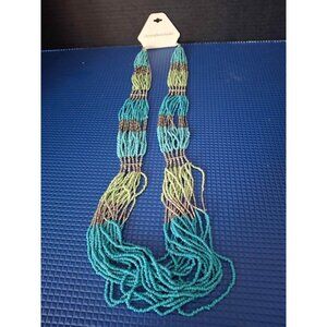 New Womens Christopher Banks Beaded Necklace. TC